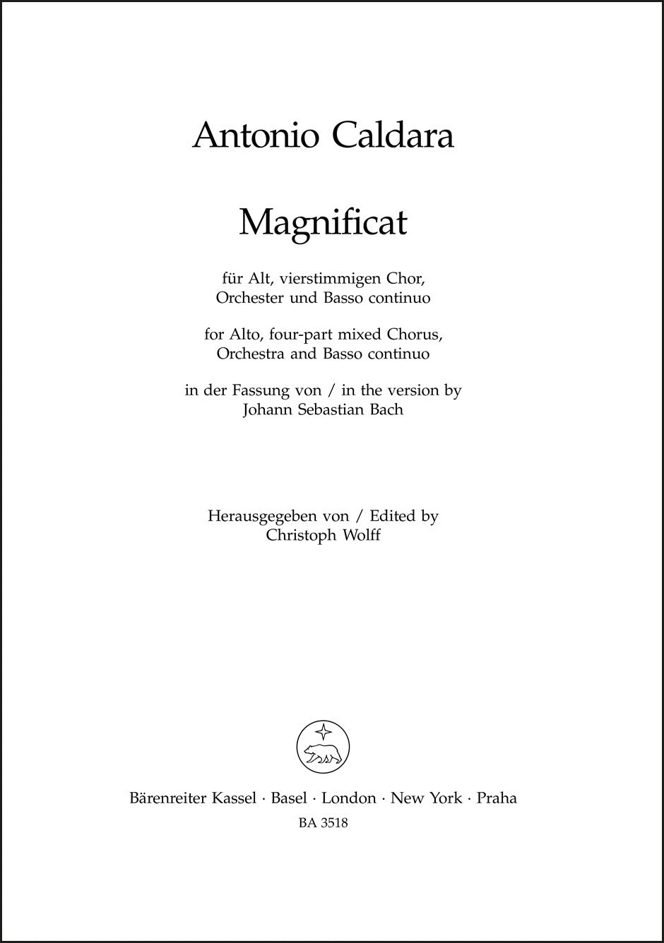 Caldara: Magnificat in C Major