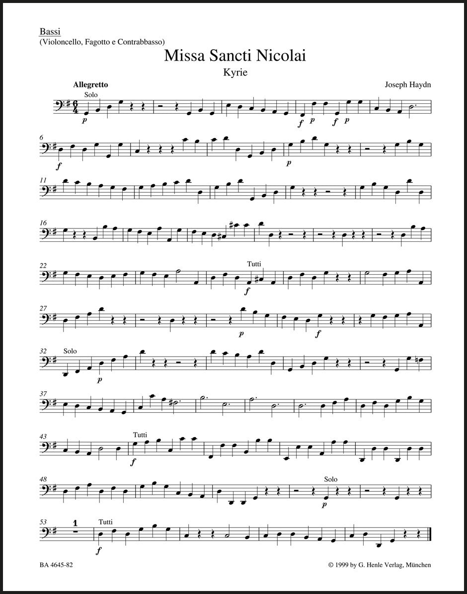 Haydn: Missa Sancti Nicolai, Hob. XXII:6