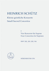 Schütz: Kleine geistliche Konzerte - Heft 1 (SWV 282, 283, 285, 306)