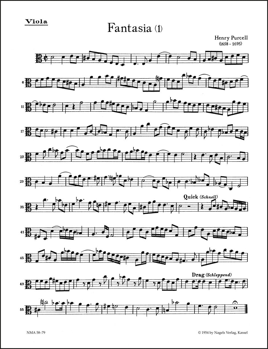Purcell: Fantasias for Strings - Volume 1 (3- and 4-part Fantasies)