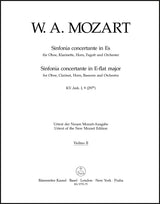 Mozart: Sinfonia concertante for Oboe, Clarinet, Horn, Bassoon and Orchestra in E-flat Major K. Anh. I,9 (297b)