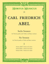 Abel: 6 Sonatas for Viola da gamba (Violin or Flute) - Volume 1