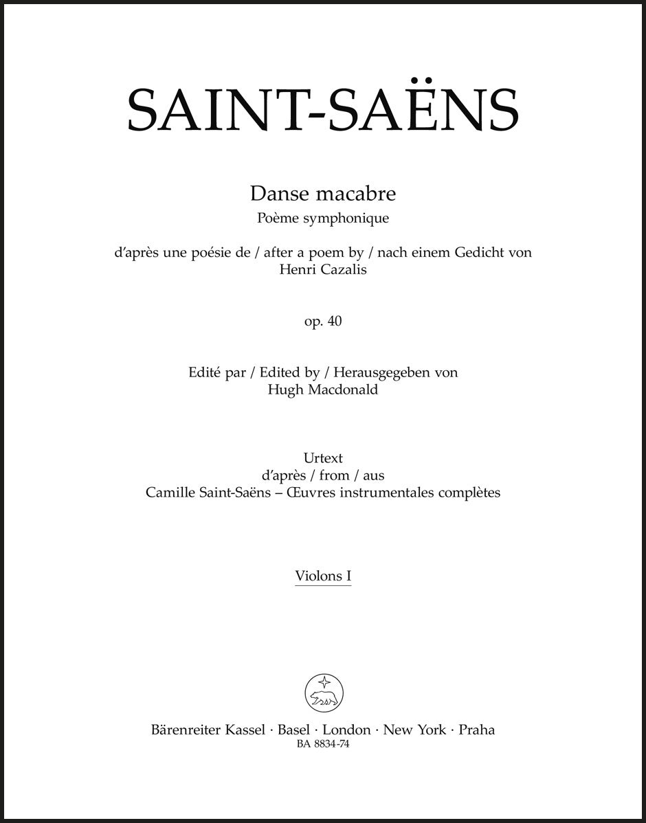 Saint-Saëns: Danse macabre, Op. 40