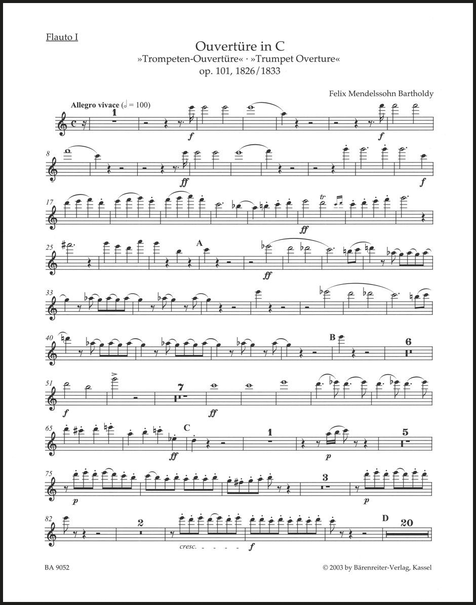 Mendelssohn: Trumpet Overture, MWV P 2, Op. 101