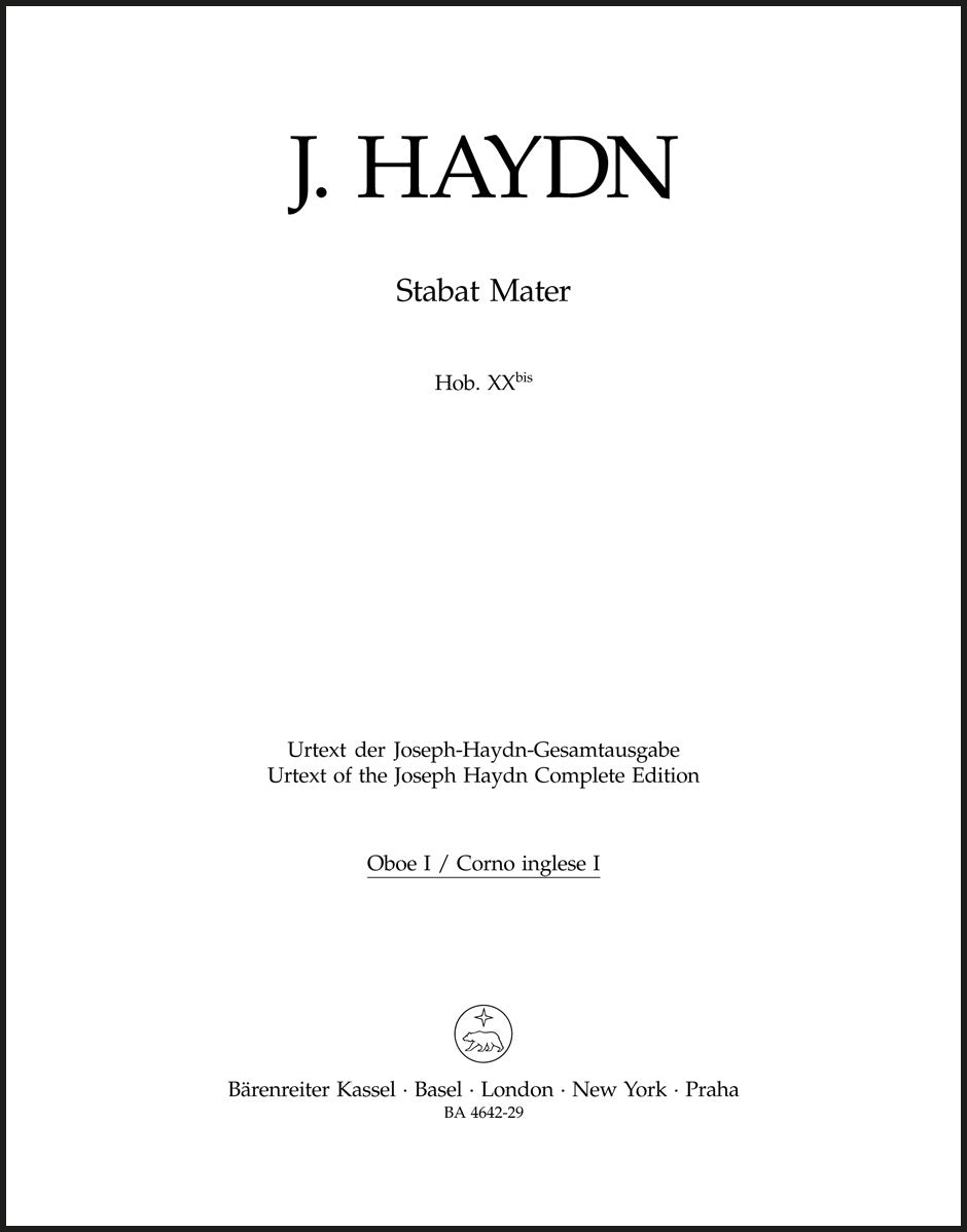 Haydn: Stabat Mater, Hob. XX bis