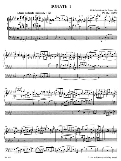 Mendelssohn: Complete Organ Works - Volume 2 (6 Sonatas, Op. 65)