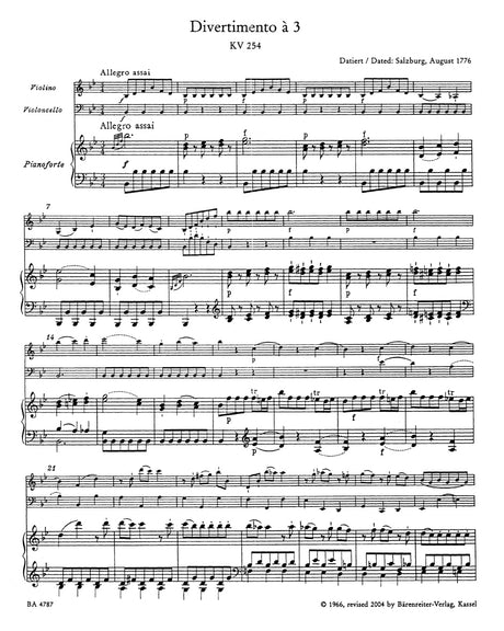 Mozart: Piano Trios
