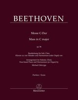 Beethoven: Mass in C Major, Op. 86 (arr. for choir & keyboards)