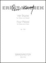 Krenek: 4 Pieces for Oboe and Piano, Op. 193