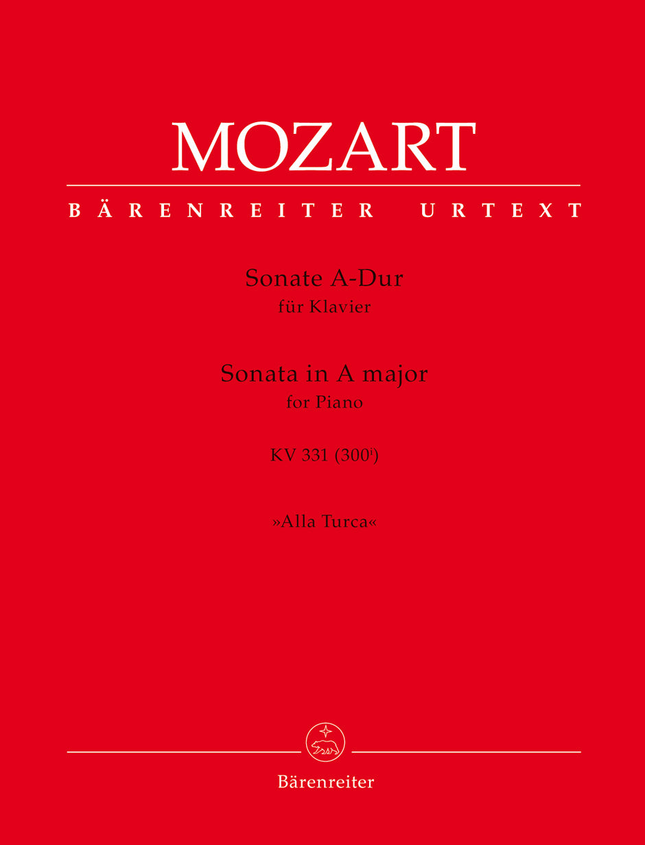 Mozart: Piano Sonata in A Major, K. 331 (300i) – Barenreiter US