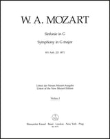 Mozart: Symphony in G Major, K. Anh. 221 (45a)