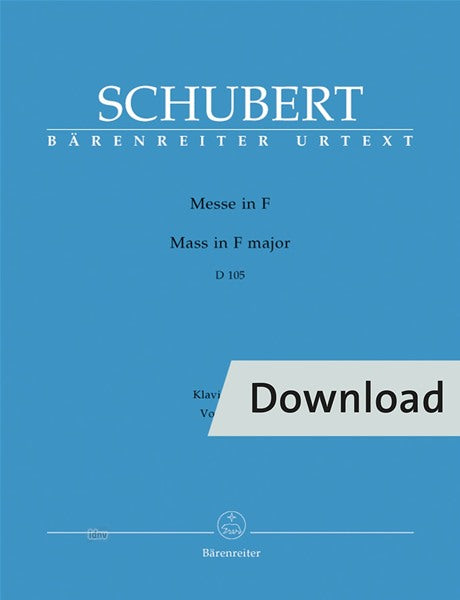 Schubert: Mass in F Major, D 105