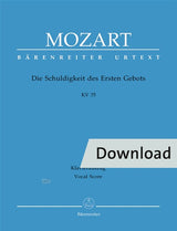 Mozart: Die Schuldigkeit des Ersten Gebots, K. 35