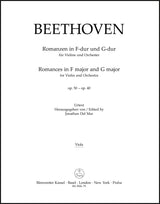 Beethoven: Romances in F Major, Op. 50 and G Major, Op. 40
