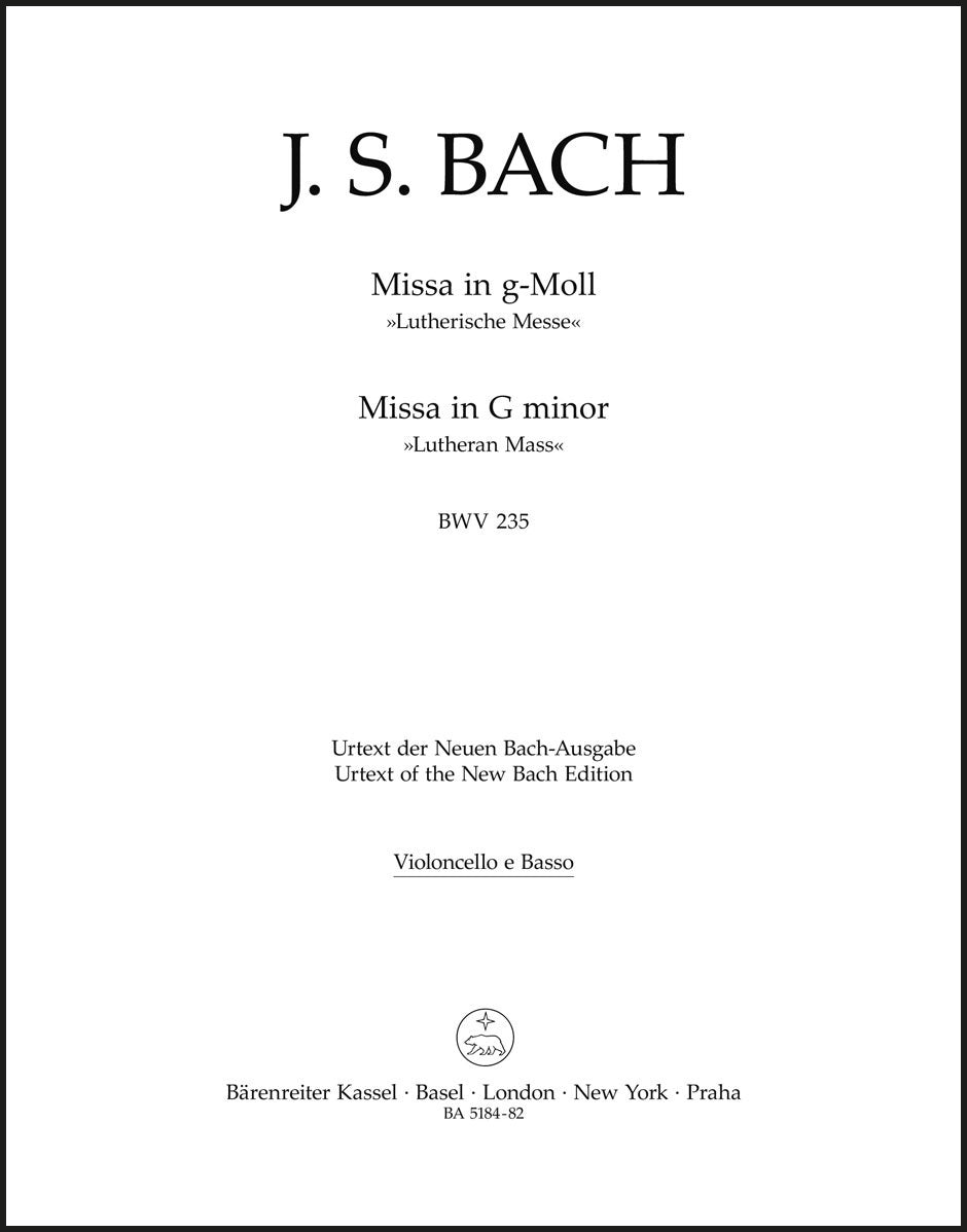 Bach: Mass in G Minor, BWV 235
