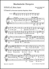 Schütz: Musikalische Exequien, SWV 279–281, Op. 7