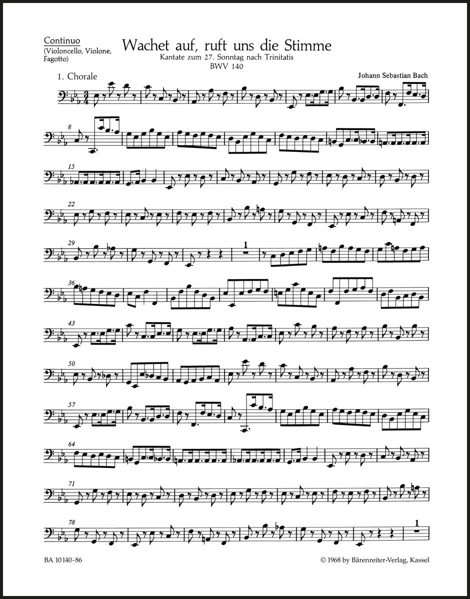 Bach: Wachet auf, ruft uns die Stimme, BWV 140