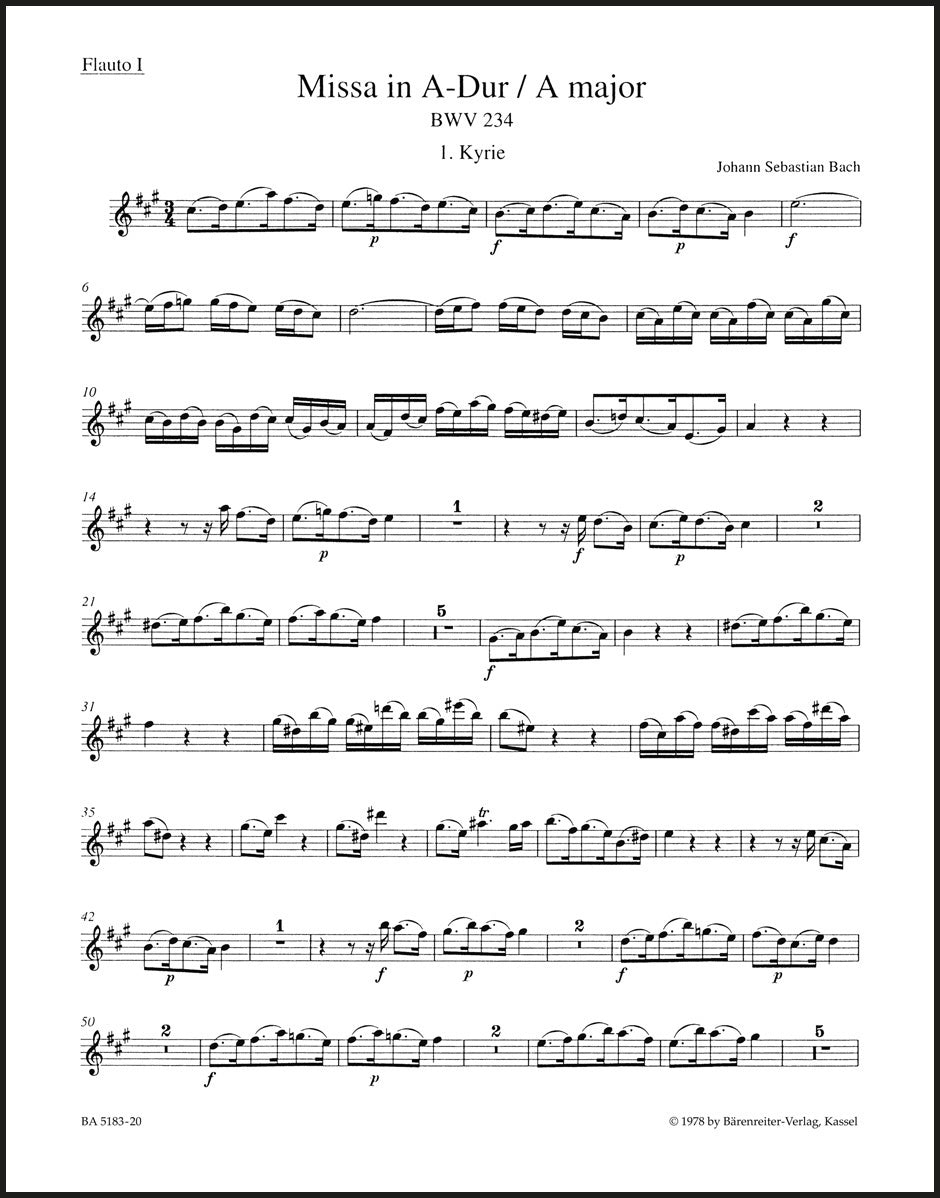 Bach: Missa in A Major, BWV 234