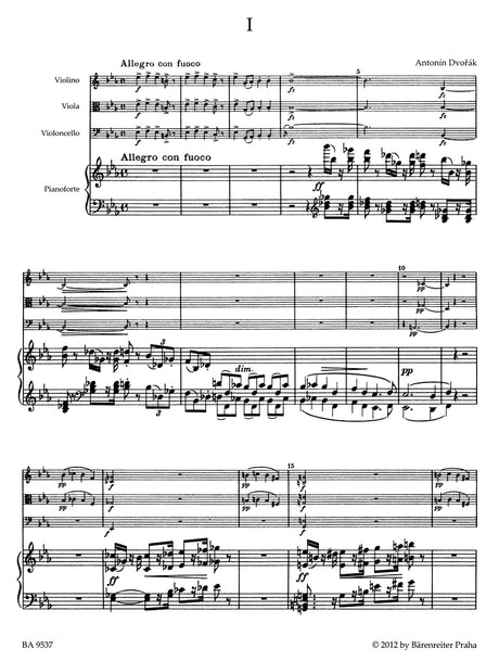 Dvořák: Piano Quartet in E-flat Major, Op. 87