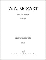 Mozart: Alma Dei creatoris, K. 277 (272a)