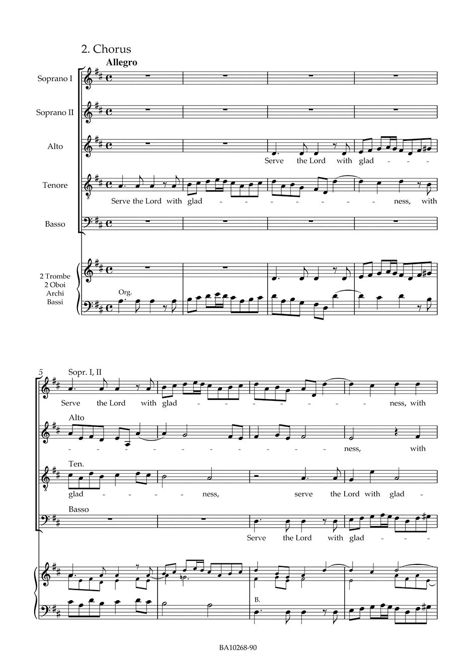 Handel: Jubilate zur Feier des Friedens von Utrecht, HWV 279