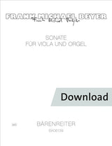 Beyer: Sonata for Viola and Organ