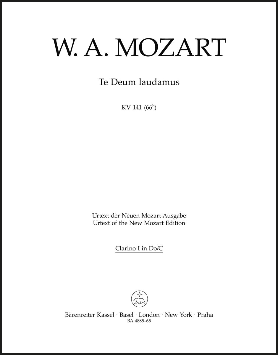 Mozart: Te Deum laudamus, K. 141 (66b)