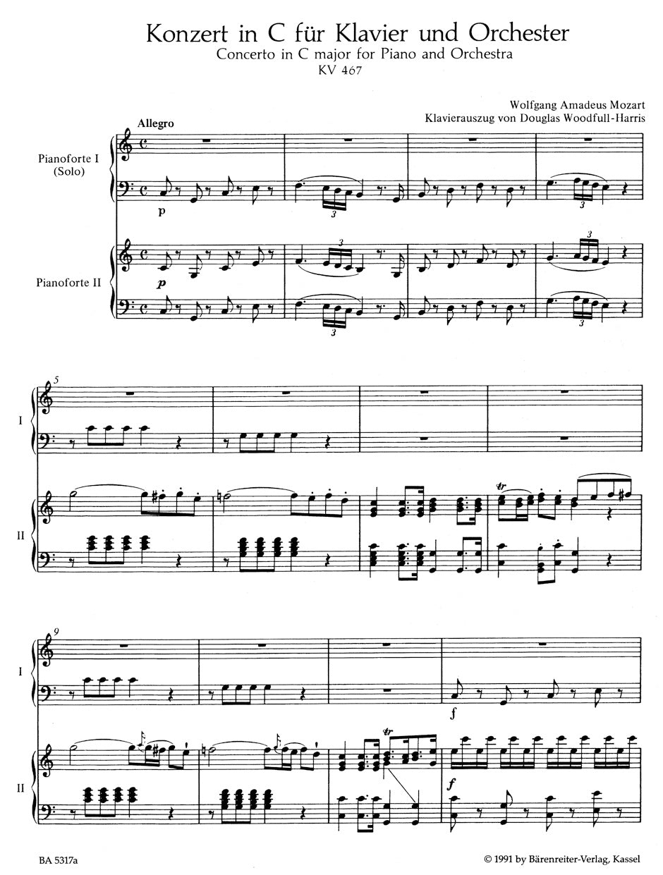 Mozart: Piano Concerto No. 21 in C Major, K. 467
