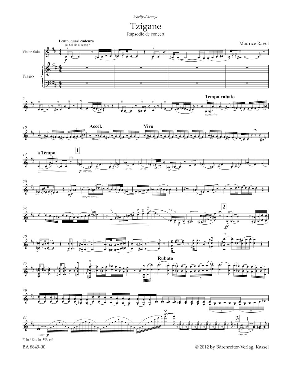 Ravel: Tzigane