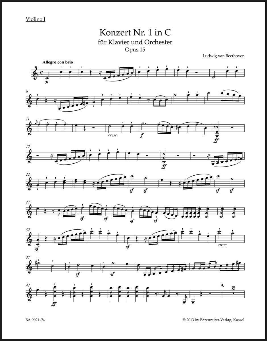Beethoven: Piano Concerto No. 1 in C Major, Op. 15