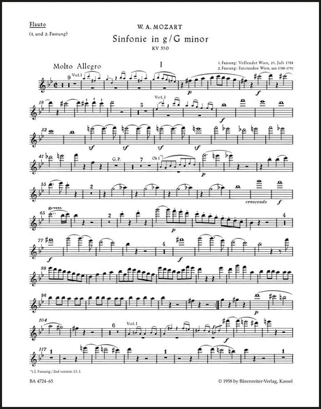Mozart: Symphony No. 40 in G Minor, K. 550