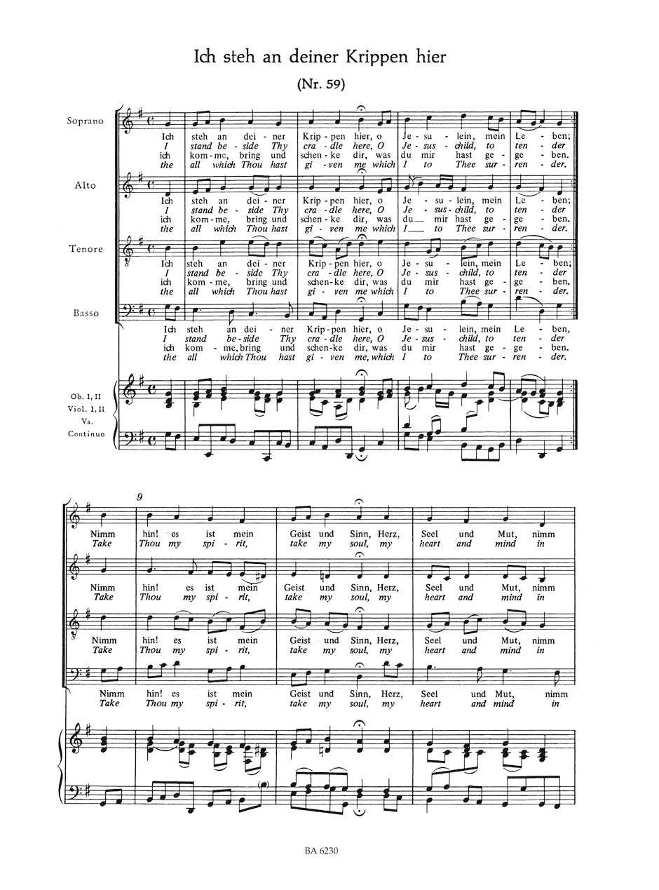 Bach: Christmas Chorales from the Christmas Oratorio BWV 248