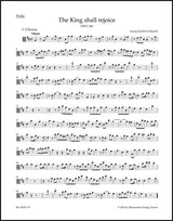 Handel: The King shall rejoice, HWV 260