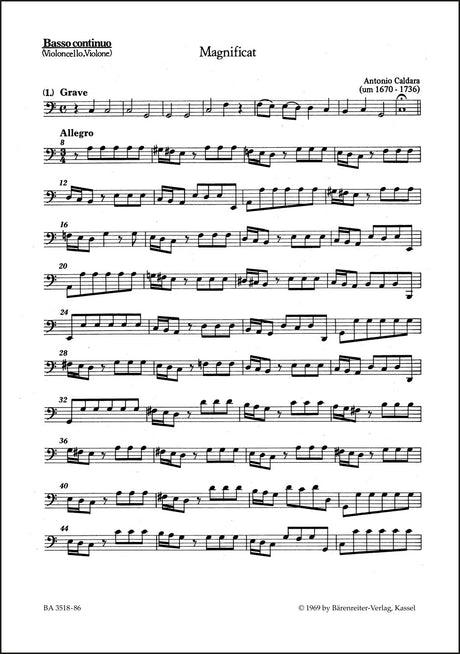 Caldara: Magnificat in C Major