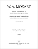 Mozart: Sinfonia concertante for Oboe, Clarinet, Horn, Bassoon and Orchestra in E-flat Major K. Anh. I,9 (297b)