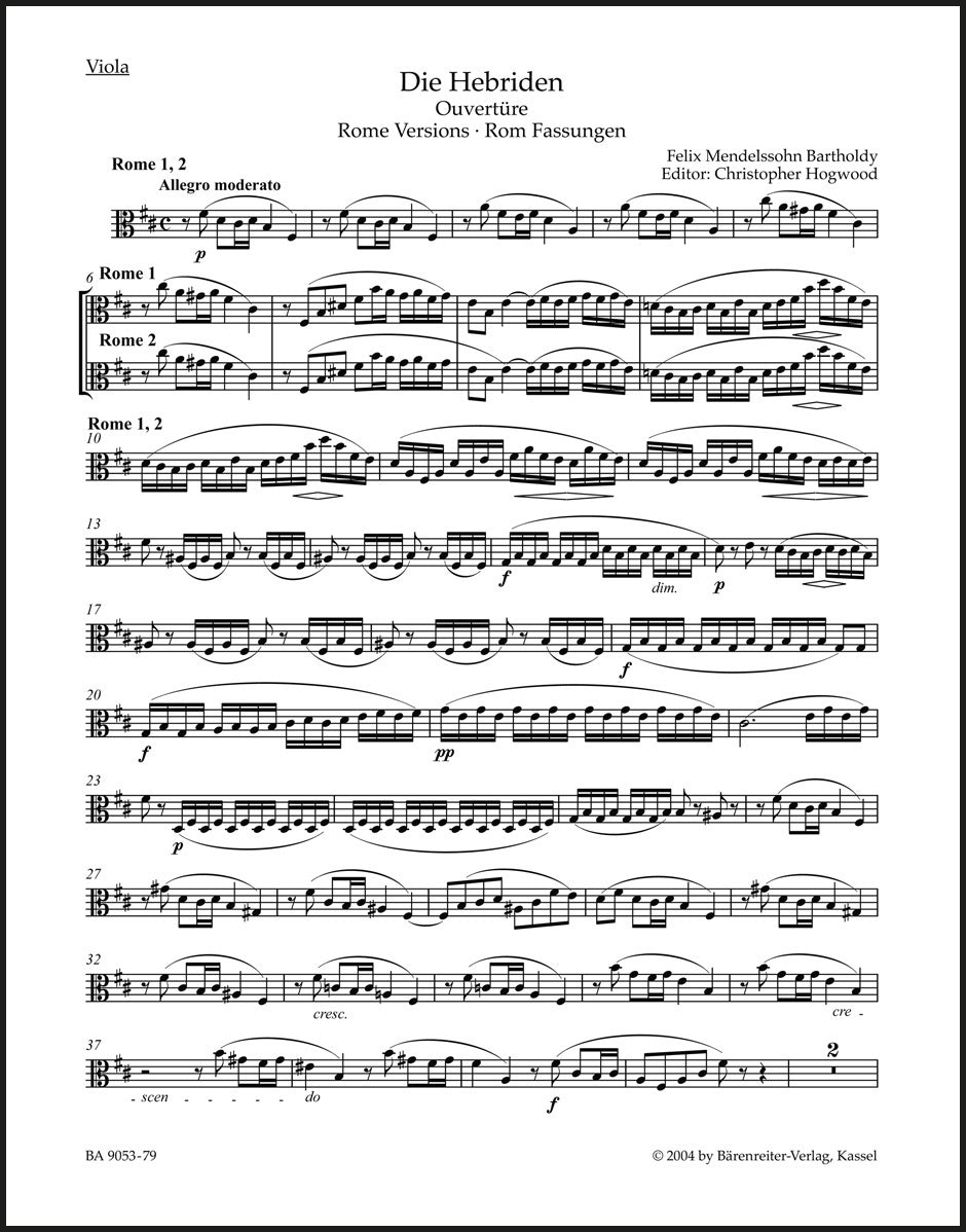Mendelssohn: The Hebrides, MWV P 7, Op. 26