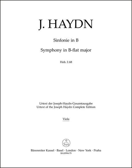 Haydn: Symphony in B-flat Major, Hob. I:68