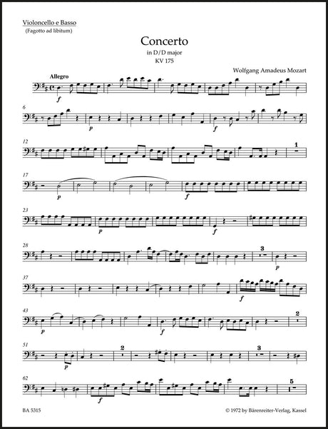 Mozart: Piano Concerto No. 5 in D Major, K. 175 and Rondo, K. 382