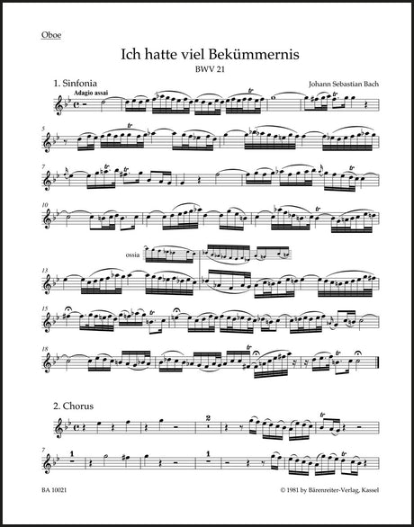 Bach: Ich hatte viel Bekümmernis, BWV 21