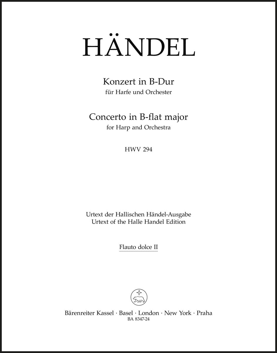 Handel: Harp Concerto in B-flat Major, HWV 294, Op. 4, No. 6