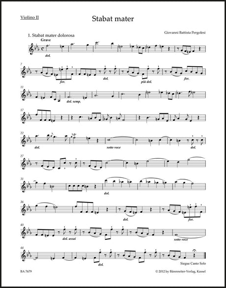 Pergolesi: Stabat mater