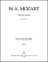 Mozart: Alma Dei creatoris, K. 277 (272a)