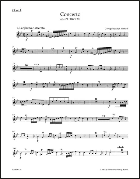 Handel: Organ Concerto in G Minor, HWV 289, Op. 4, No. 1