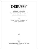 Debussy: Première Rhapsodie