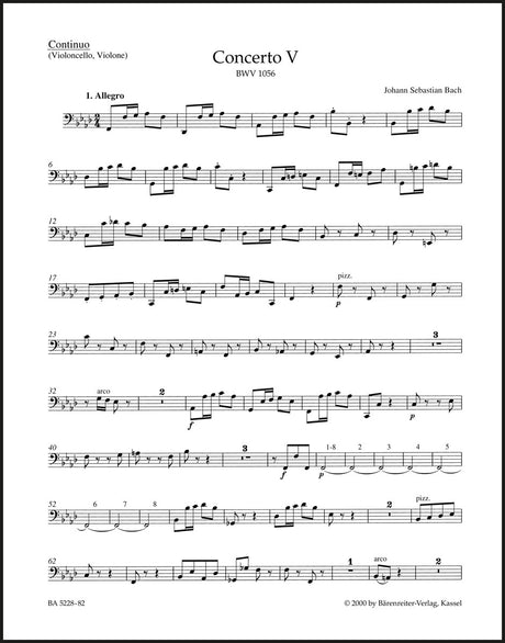 Bach: Harpsichord Concerto No. 5 in F Minor, BWV 1056