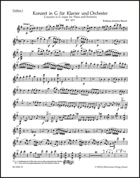 Mozart: Piano Concerto No. 17 in G Major, K. 453