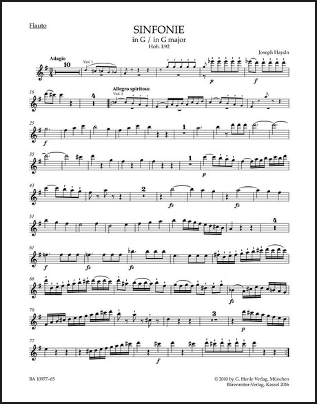 Haydn: Symphony in G Major, Hob. I:92