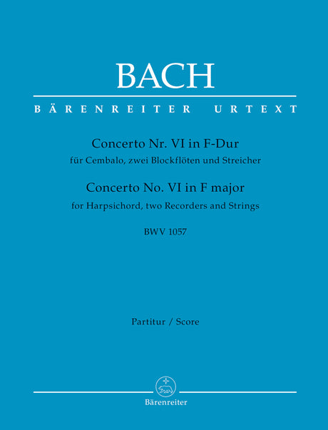 Bach: Harpsichord Concerto No. 6 in F Major, BWV 1057