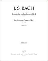 Bach: Brandenburg Concerto No. 2 in F Major, BWV 1047 (with performance markings)