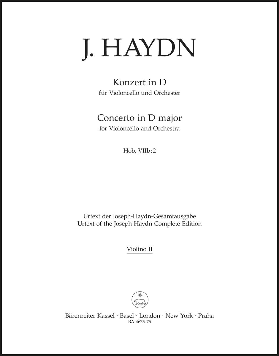 Haydn: Cello Concerto in D Major, Hob. VIIb:2